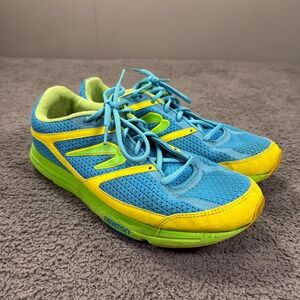 Newton Running Shoes Womens Size 11 Blue Yellow Lightweight Road Trainer 004218